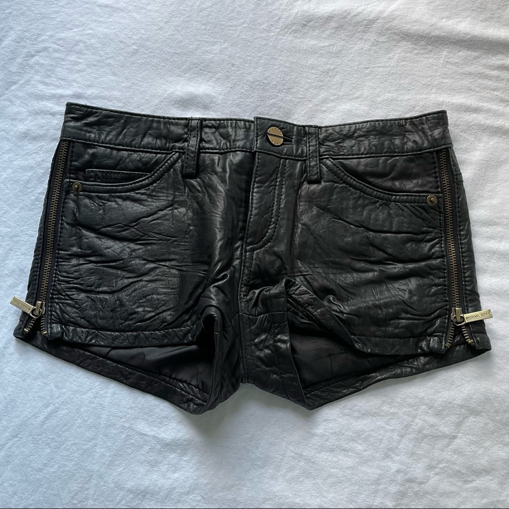 MK Genuine Leather Shorts